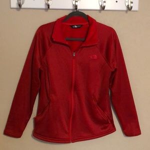 Women’s The North Face Knit Jacket size L/G Red